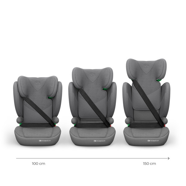 Автокресло Kinderkraft Junior Fix 2 Plus i-Size Grey (KCJUFI20GRYPL0N)