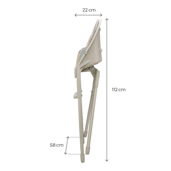 Стульчик для кормления Kinderkraft Dinnly Beige (KHDINN00BEG0000)