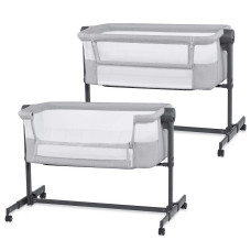 Приставная кроватка-люлька Kinderkraft Nestee Up 2 Light Grey (KLNEE002LGR0000)