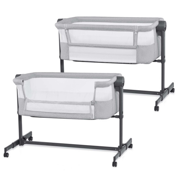Приставная кроватка-люлька Kinderkraft Nestee Up 2 Light Grey (KLNEE002LGR0000)