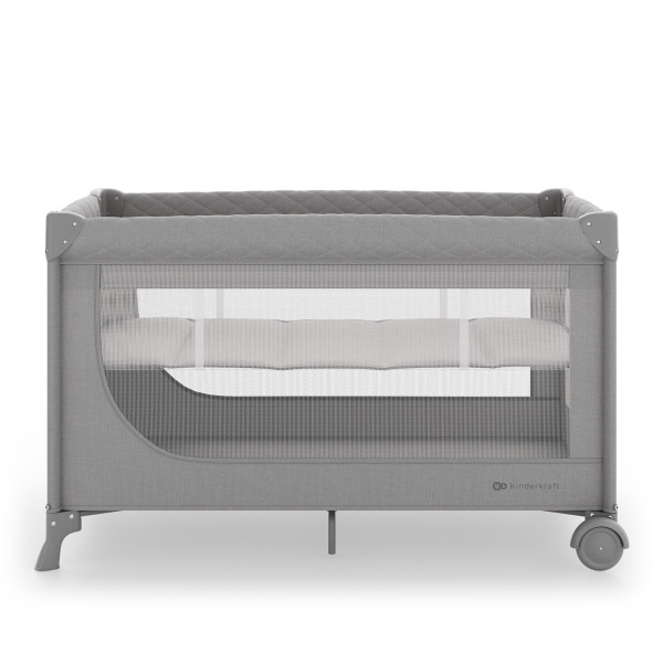 Кровать-манеж Kinderkraft Leody Up Grey (KCLEODUPGRY0000)