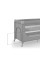 Кровать-манеж с пеленатором Kinderkraft Leody Up Grey (KCLEODUPGRY00AC)