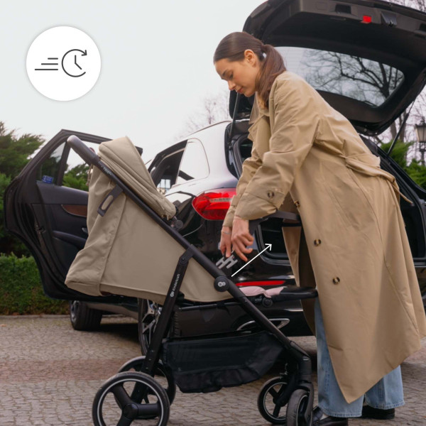 Прогулочная коляска Kinderkraft Trig 3 Tray Grey (KSTRIG03GRY000T)