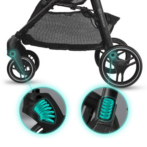 Прогулочная коляска Kinderkraft Grande City Black (KKWGCITBLK0000)