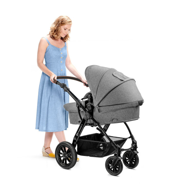 Универсальная коляска 3 в 1 Kinderkraft Moov Gray Melange (KKWMOOVGRYM0NC)