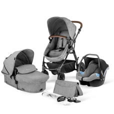 Универсальная коляска 3 в 1 Kinderkraft Moov Gray Melange (KKWMOOVGRYM0NC)