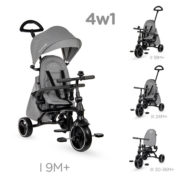 Трехколесный велосипед Kinderkraft Jazz Grey (KKRJAZZGRY0000)
