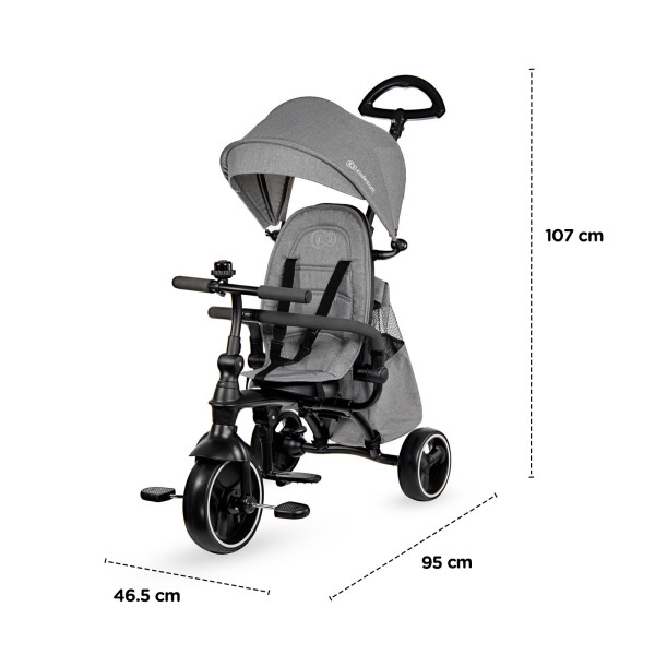 Трехколесный велосипед Kinderkraft Jazz Grey (KKRJAZZGRY0000)