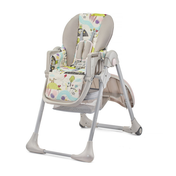 Стульчик для кормления Kinderkraft Tastee Pink Leaf (KHTAST00PNK0000)